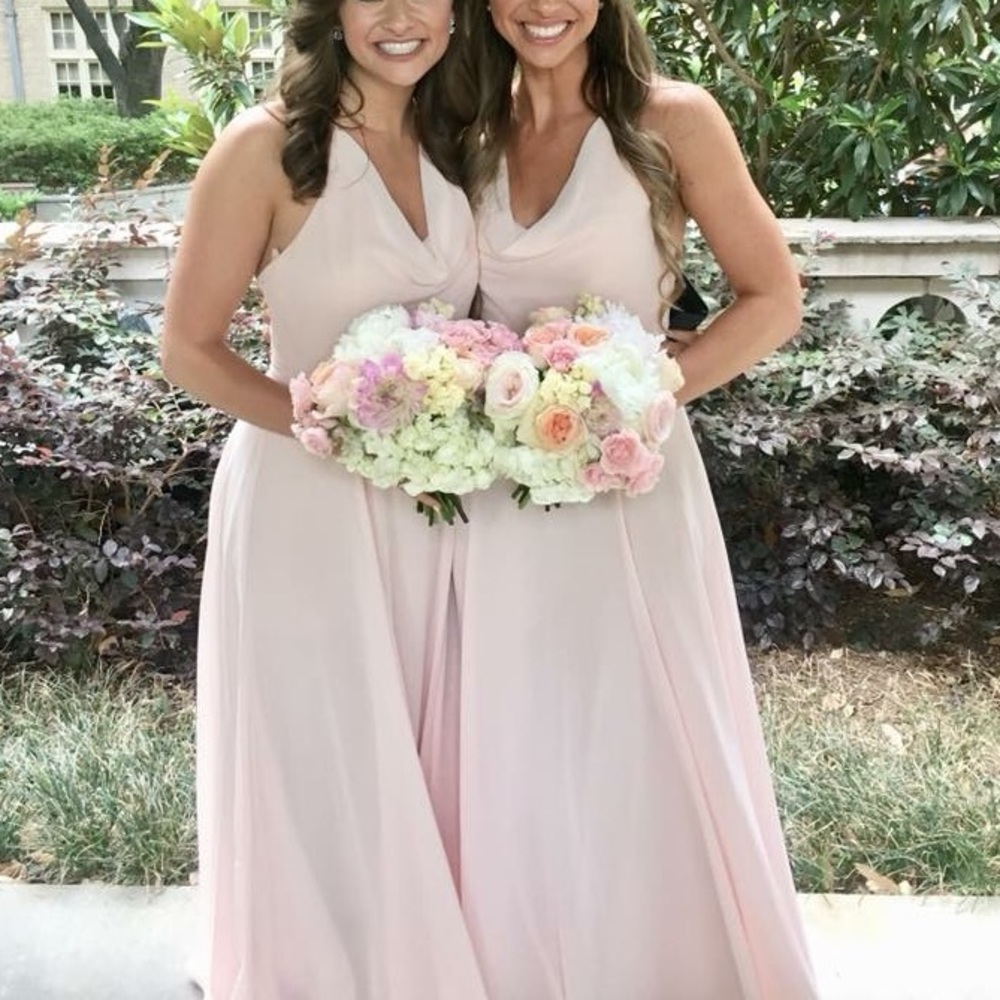 Blush Pink “Amsale” Bridesmaid Dress